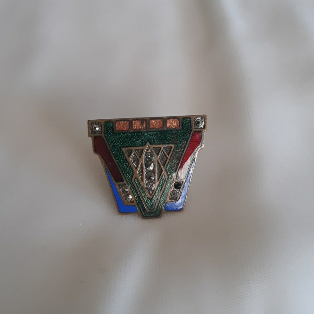 Vtg 1920's Art Deco Clip Czechoslovakia